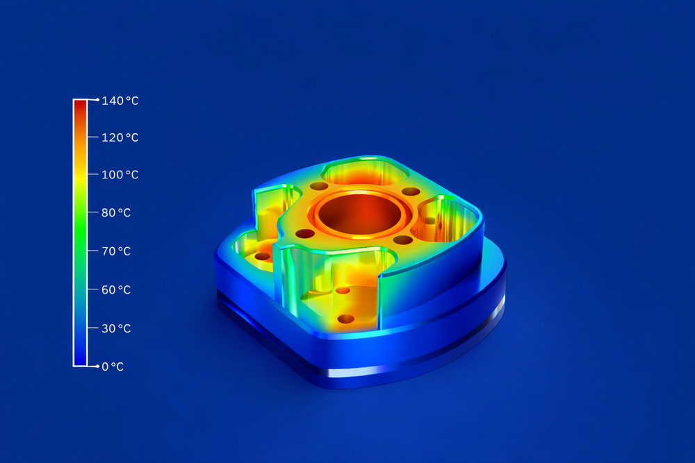 Zizold cooling mount installed on motor