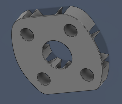 Zizold cooling mount CAD design